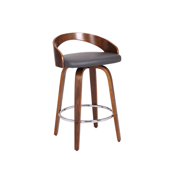 Armen Living Sonia Counter Height Swivel Wood Bar Stool alternate view