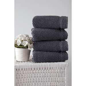 Ozan Premium Home Turkish Cotton Maui Luxury 4pc. Hand Towels