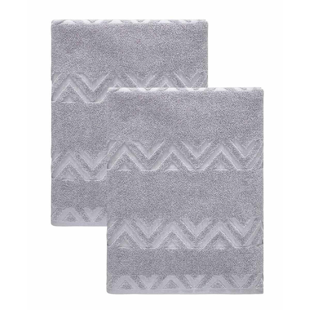 Ozan Premium Home Turkish Cotton Sovrano Collection Luxury 2-Pc. Bath Towel Set - Blue
