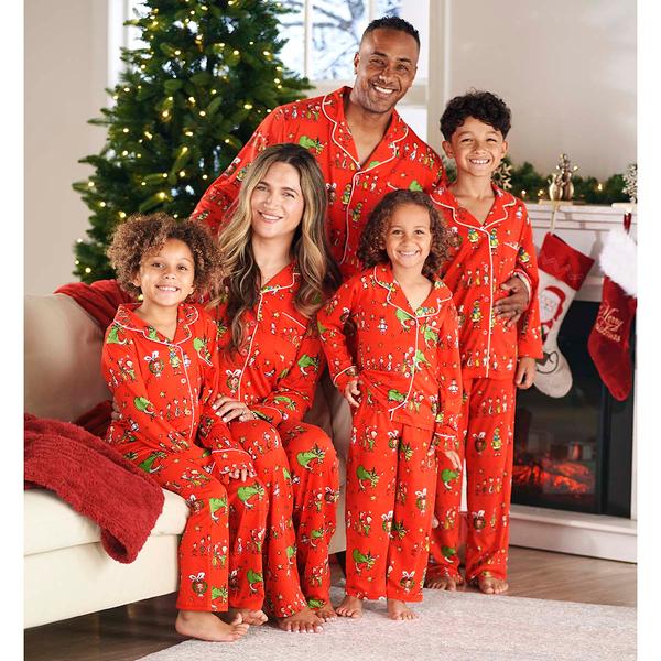 Grinch Whoville Notch Collar Family Pajama Set