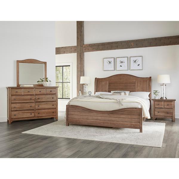 Vaughan-Bassett Cool Farmhouse Queen Bed Set